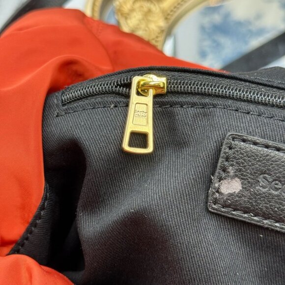 🆕 SEE BY CHLOE 🧿 NWOT Flo Shoulder Bag, Red Nylon - Picture 15 of 15